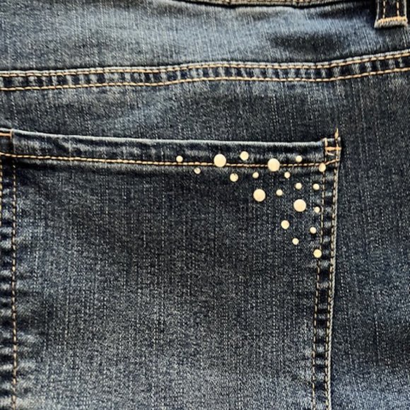 NWT d jeans skinny plus embellished pockets size 22w - Picture 3 of 4